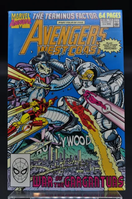 Avengers West Coast Annual #5 Direct Edition 1990 Marvel Comics