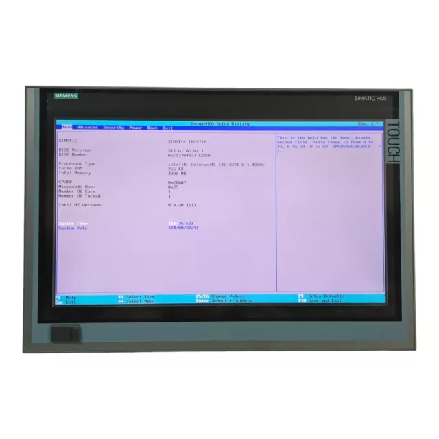 Siemens Simatic HMI IPC477D 22Zoll Multitouch 6AV7244-6EA00-0MT1