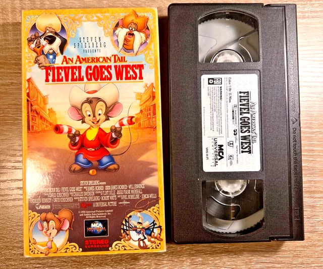 An American Tail Fievel Goes West Vhs 1992 AN AMERICAN TAIL Fievel Goes West VHS 1992 Animated Family Movie