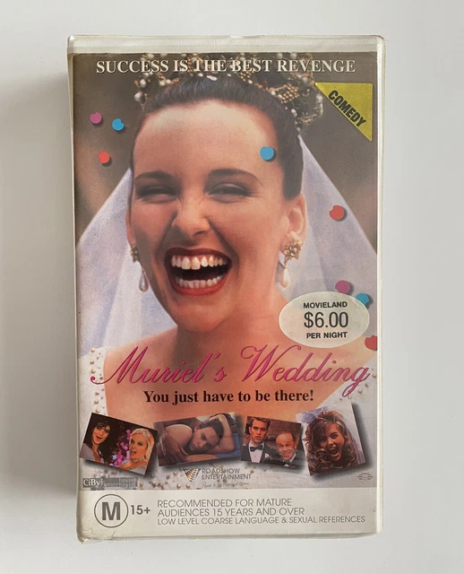 MURIEL’S WEDDING [VHS] Roadshow Big Box Clamshell ExRental Video Tape