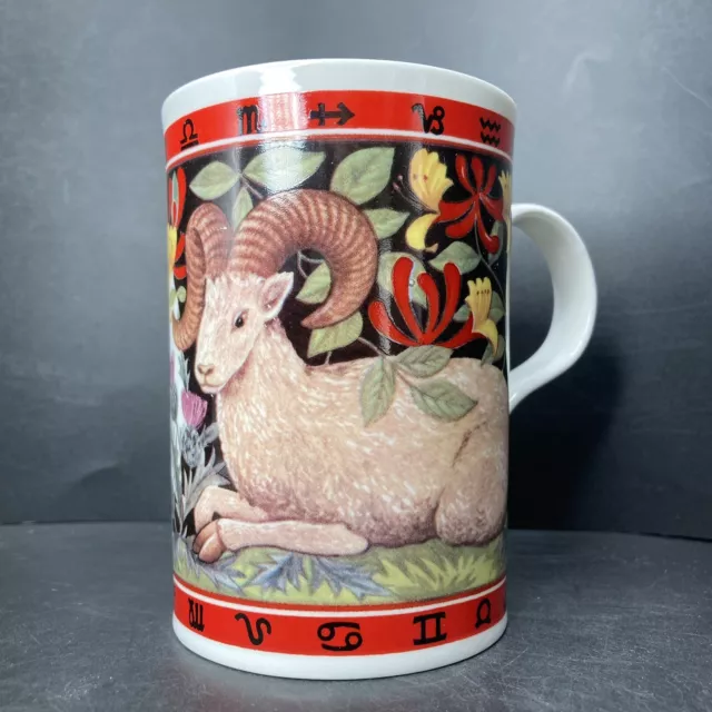 Wren Giftware Zodiac Aries The Ram bone china mug David Beck made in England