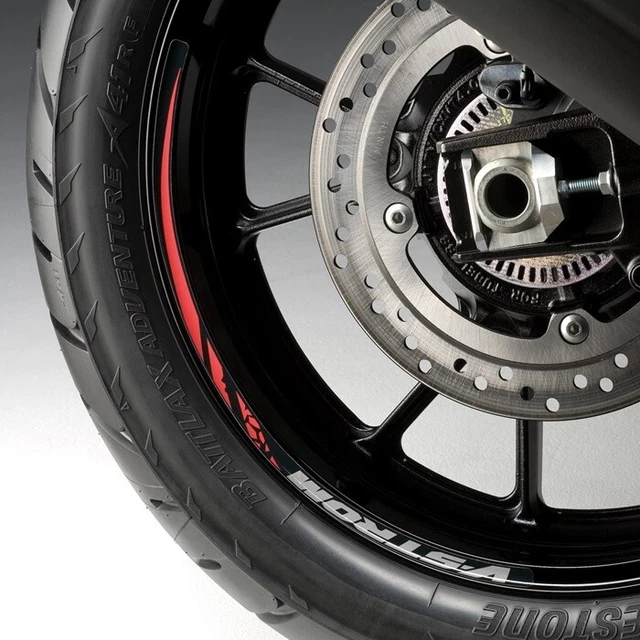 Suzuki Red Wheel Decals - 17in. Rear 990D0-06LRW-RED