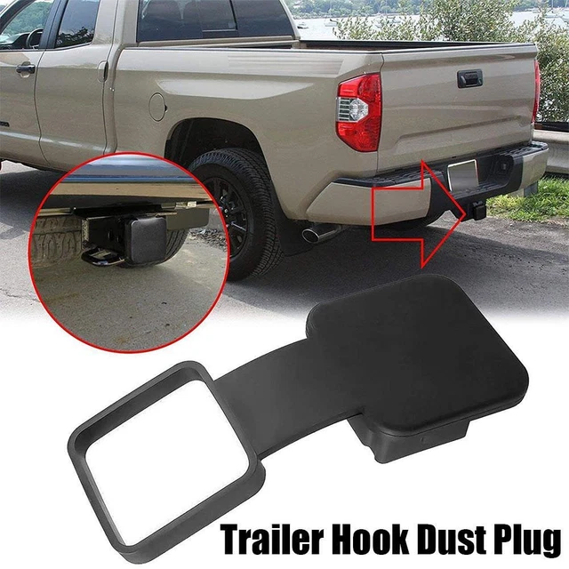 2& BLACK RUBBER Hitch Receiver Cover Tow Trailer Tube Plug Cap 4Way