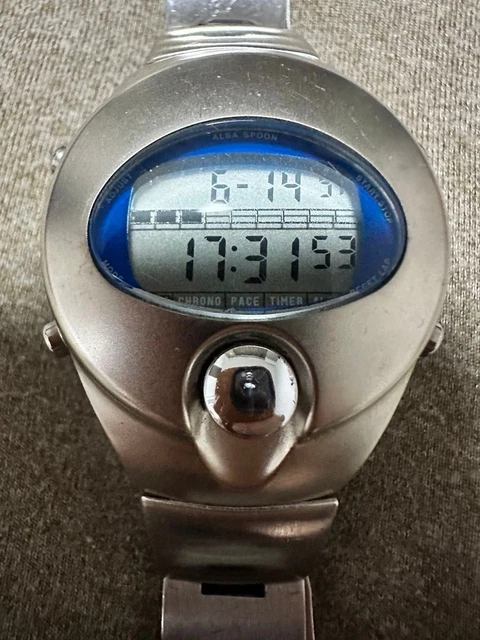 時計 SEIKO spoon JAL W620-4340 ALBA Exc+5 w/ Case] SEIKO ALBA Spoon JAL W620-4340 Qz 36mm