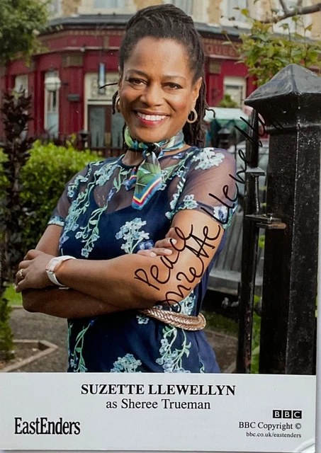 SUZETTE LLEWELLYN Genuine Handsigned Eastenders Castcard 6 x 4
