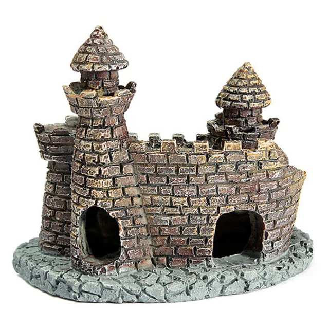 Fish Tank House Big Reptile Castle Shrimp Cave Hide House Breeding Cave