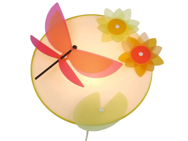 Lampada da parete bambini luce per dormire Ø 25 cm LIBELLA motivo luce bambini lampada rotonda