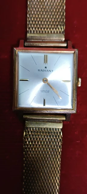 ANCIENNE MONTRE MÉCANIQUE Vintage De Marque Radiant Plaqué Or EUR