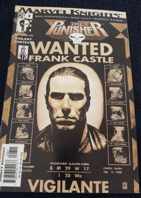 Punisher #8 Volume 4 Marvel Knights Comics 2002