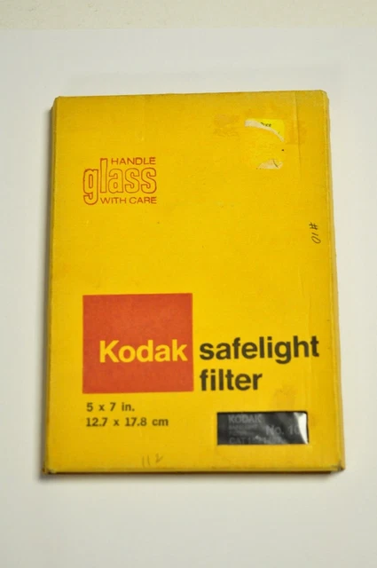 Filtro Safelight Kodak 5x7" #10.  Cat. 152 1467.