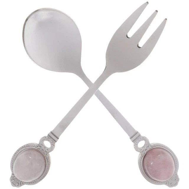 1 juego de cucharas de postre delicadas de uso diario para café mezcla postre
