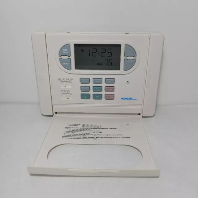 Hunter 44550 Indiglo 7 day Programmable Thermostat White Excellent Condition