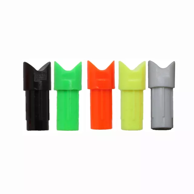 SAS Crossbow Nock Flat End - Dozen 12/Pack - Made In USA .2985 or .303