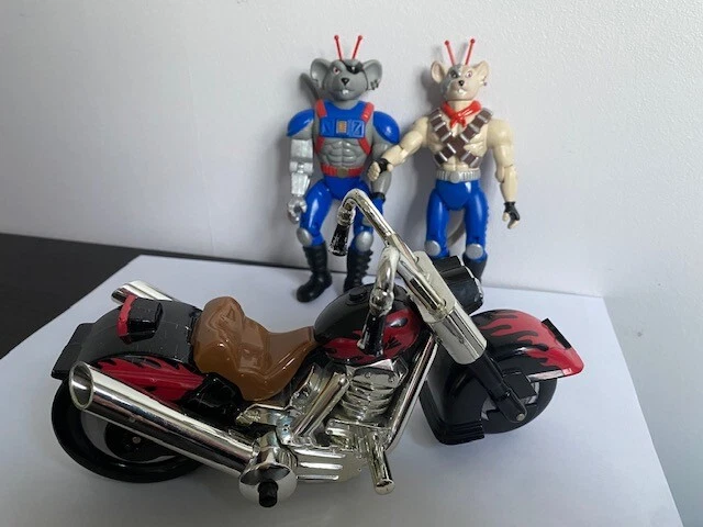 Lot Micro Machines Galoob - Bikers Mice (Souris De L'espace) - Vintage Et Rare