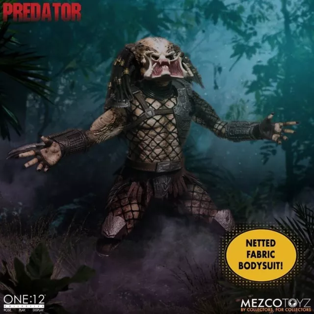 Mezco Toyz ONE 12 Predator Deluxe Edition 1/12 in Action Figure, FREE SHIPPING!