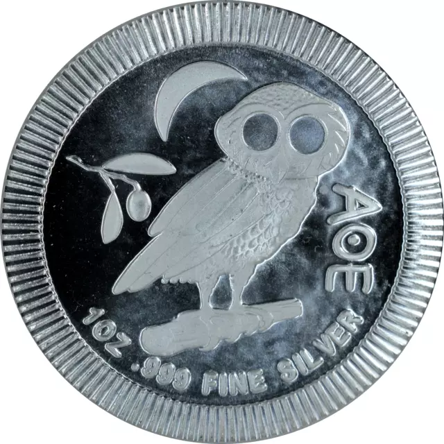 1 oz Silver Coin 2020 Niue Silver Athena AOE Owl .999 Fine BU Stackable $2
