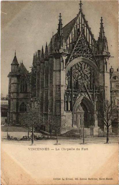 CPA Vincennes La Chapelle du Fort (1348897)