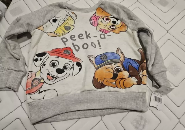 Nickelodeon Paw Patrol 3T Toddler Sweatshirt New