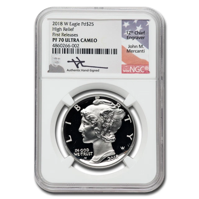 2018-W Proof American Palladium Eagle PF-70 NGC (FR, Mercanti) - SKU#197809