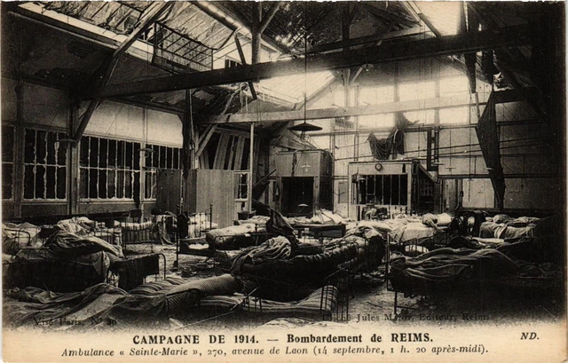 CPA AK Military - Bombing of Reims - Ambulance Sainte-Marie (697816)