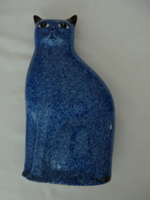 VTG Chinese Porcelain Blue Glaze Cat