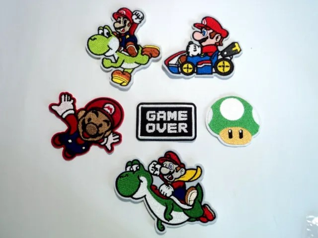 SUPER MARIO IRON on / Sew on Patch Embroidered Badge Cartoon Brothers Game  PT60 $4.30 - PicClick AU