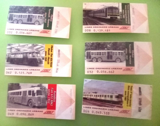 Biglietti Atm Milano Anni 90 Per Collezionisti