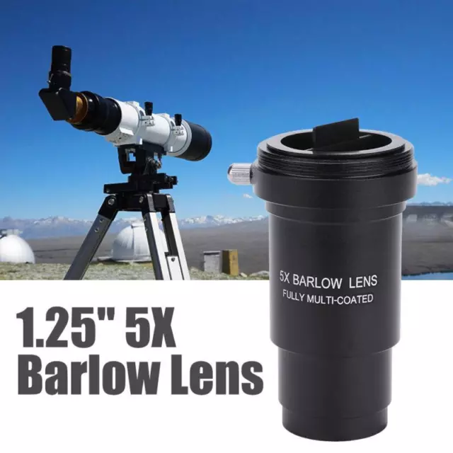 Barlow Lens 5X M42 Thread Fully Multi-coated for Telescope Eyepiece