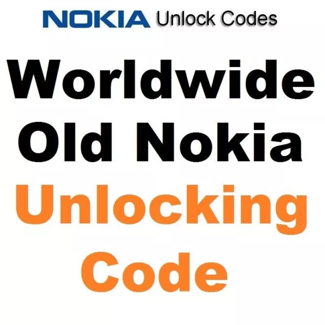 Unlock code for old nokia only read description dct 2, 3, 4