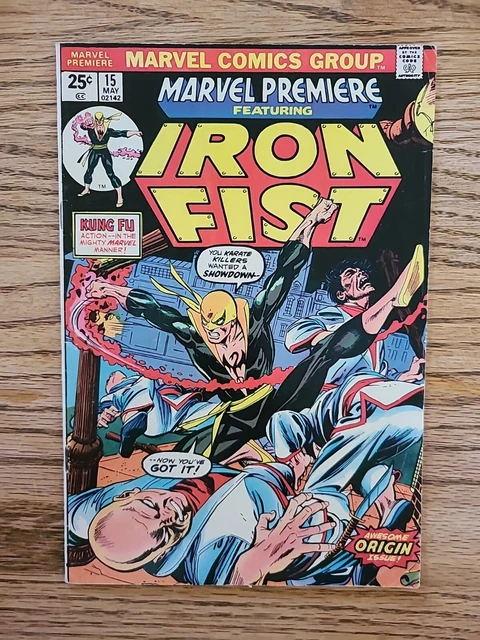 MARVEL PREMIERE #15 (1974) Origin & 1st appearance of IRON FIST MVS in-tact!