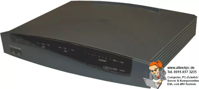 CISCO 836 836-K9 DSL over ISDN BROADBAND ROUTER ADSLC836-K9O3S8Y6-M TOP ZUSTAND