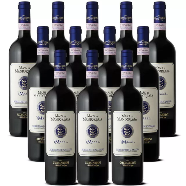 Vino Rosso Morellino di Scansano I Massi DOCG Massi di Mandorlaia 12 bott.75cl.