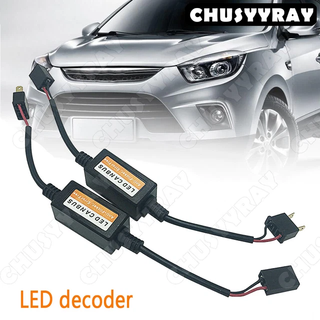 WIRE LED RESISTOR Canceler Error Decoder H7 Head Light Low Beam Bulb