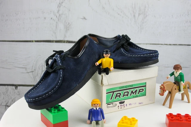 Scarpe Bambino Ragazzi Tramp Tgl 31 Mocassini 70er Vero Vintage Children's