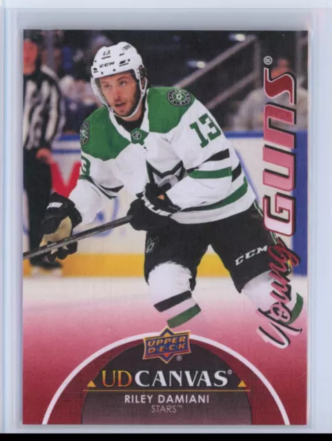 2021-22 Upper Deck Young Guns Canvas Parallel: Riley Damiani SP RC