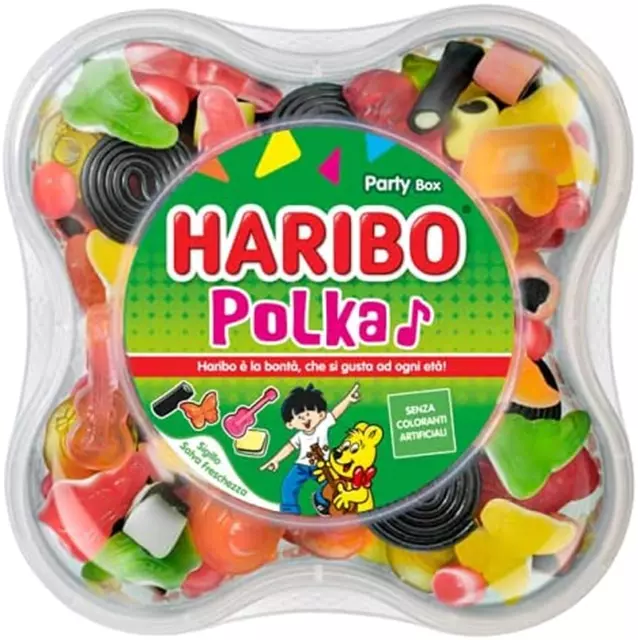 POLKA MIX 500 G Party Box Caramelle Gommose Alla Frutta E Alla Liquirizia,  Scato EUR 8,04 - PicClick IT
