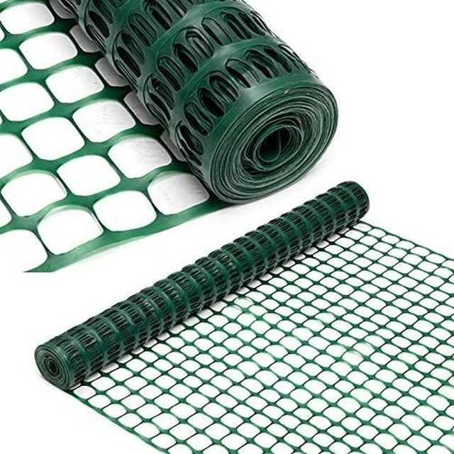 PLASTIC MESH FENCING Roll Temporary Netting for Snow Fence, Garden