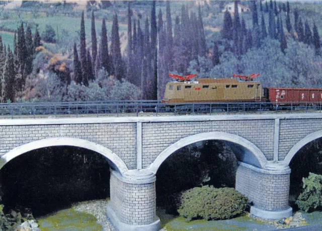 NINIVE 7N Schwibbogen Brücke Von Stein Kit Harz für Diorama Eisenbahn N 1:160