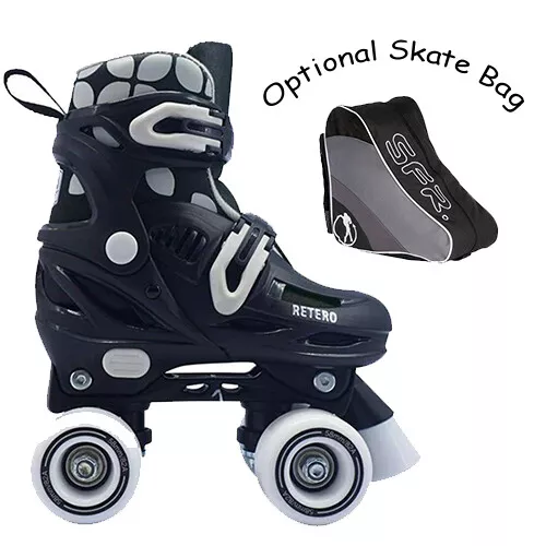 California Pro Retero Children's Adjustable Quad Skates Black