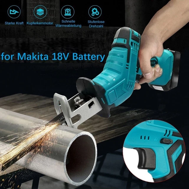 Seghetto Cordless Elettrico Alta Potenza Metallo + Plastica Ricambio 10mm