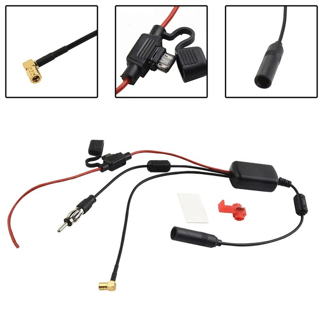 PRATICO AMPLIFICATORE SPLITTER Antenna Auto DAB AM FM Per Una Migliore