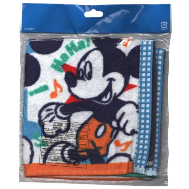 Tokyo Japan Disney Resort Mickey Mouse 14" Hand Towel Music Note Store Exclusive