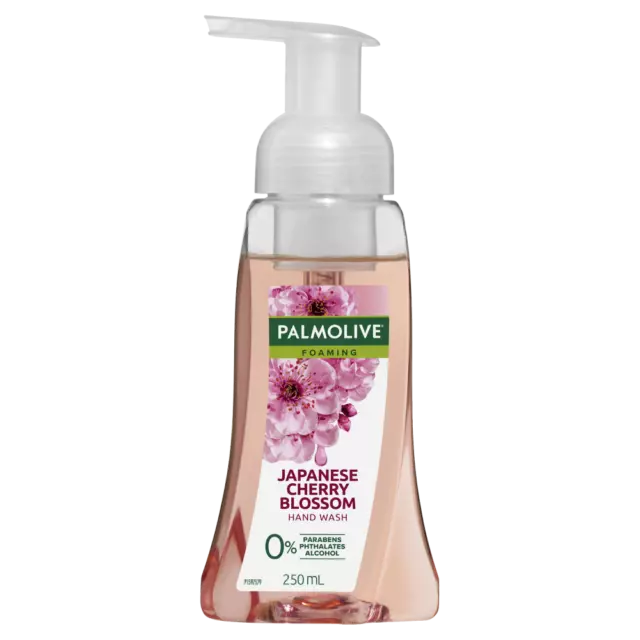 Palmolive Foaming Hand Wash Pump 250mL 0% Parabens - Japanese Cherry Blossom