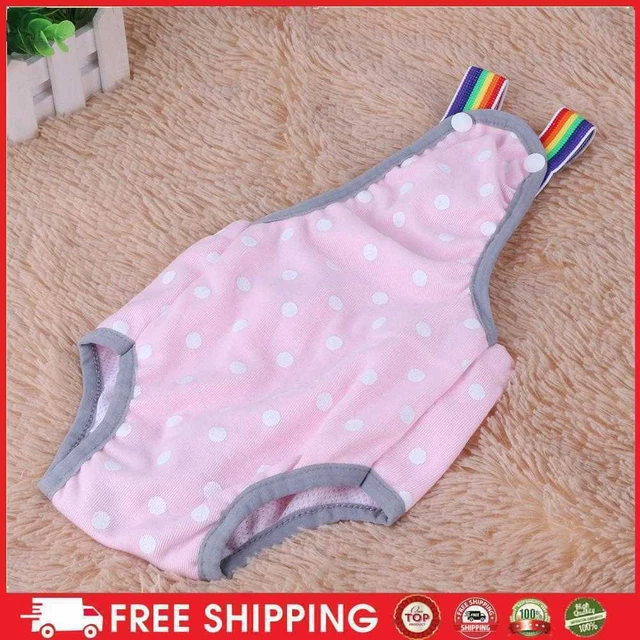 Bragas de correa para cachorro lavables sanitarios para la menstruación trozos pantalones fisiológicos