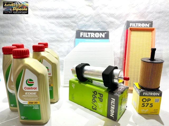 Kit Tagliando Olio CASTROL EDGE 5W30 5LT 4 FILTRI WIX VW PASSAT 2.0 TDI 140 CV E - Foto 4
