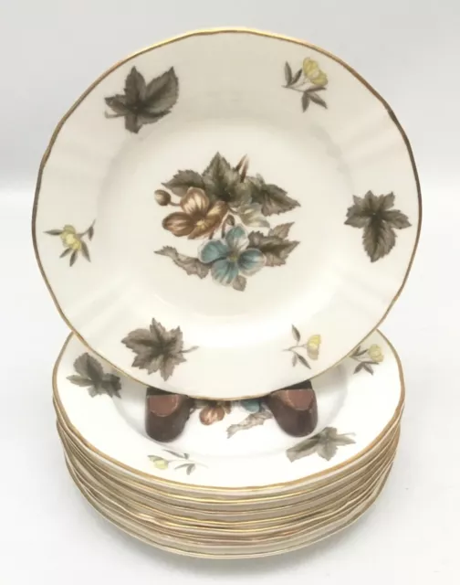 Royal Worcester The Dorchester Hotel Set of 9 Bread Plates 6”