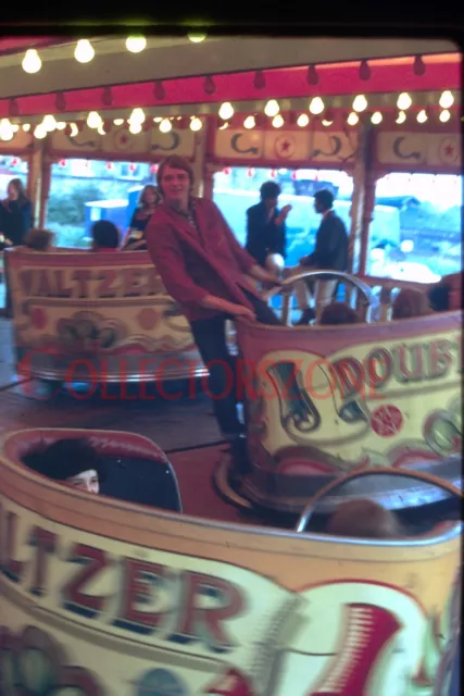 35mm Slide 1970's Fairground Waltzer Ride Action Shot p1