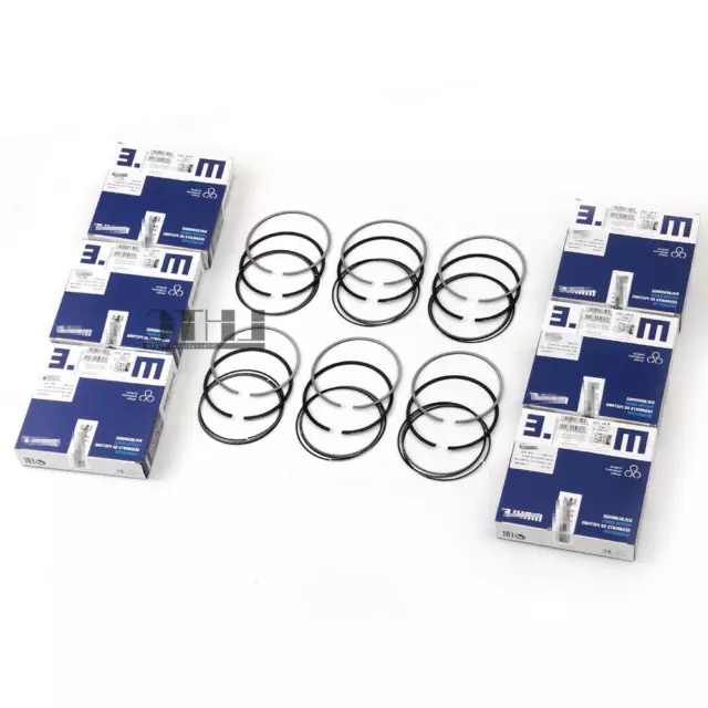 6x Piston Rings Set STD Mahle For Audi S5 A6 C7 A7 A8 Q7 3.0 TFSI CRE CTD EA837