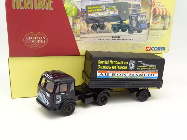 CORGI HERITAGE 1/50 - Simca Cargo Trailer SNCF