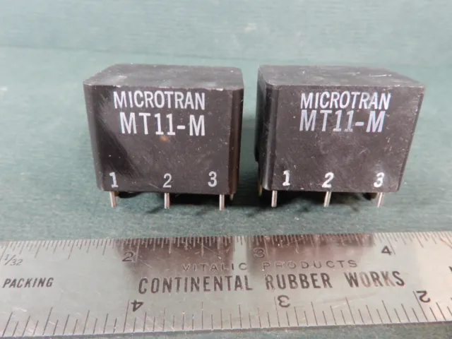 Microtran MT11-M Audio Transformer 4000Ω CT to 600Ω CT 32dB 200-15K Qty 2 NOS